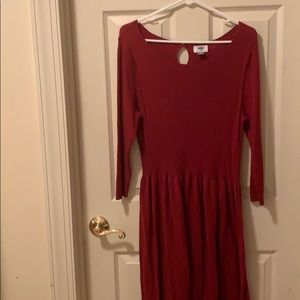 XL dark red Old Navy sweater dress.